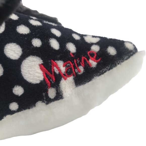 The Petting Zoo Plush Duck White with Black White Dots.  Small Duckling on Back. - Picture 7 of 11